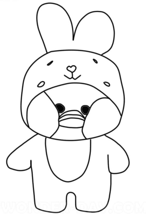 desenhos do paper duck para colorir 6