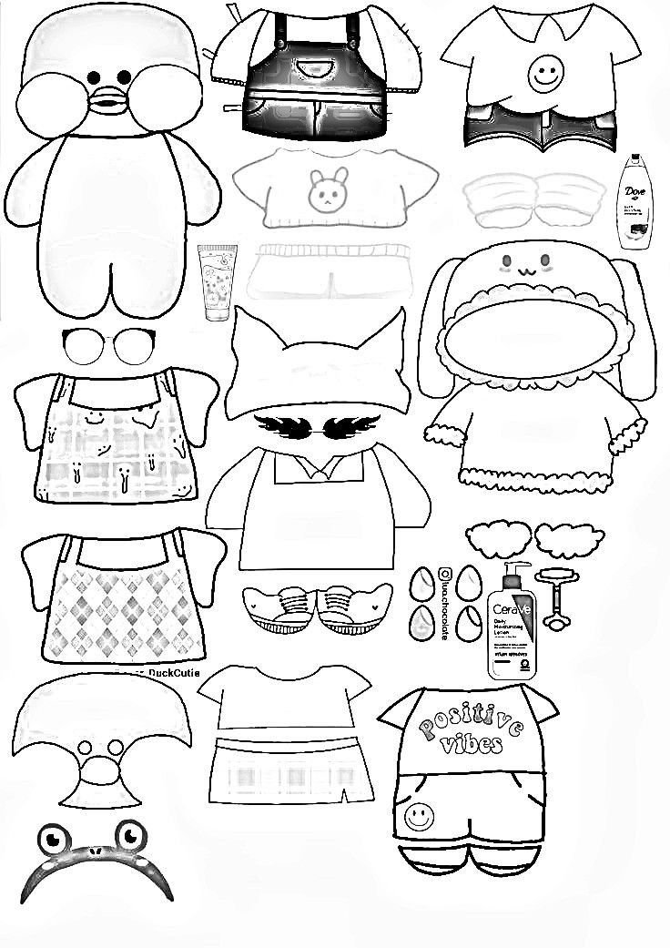 desenhos do paper duck para colorir 7