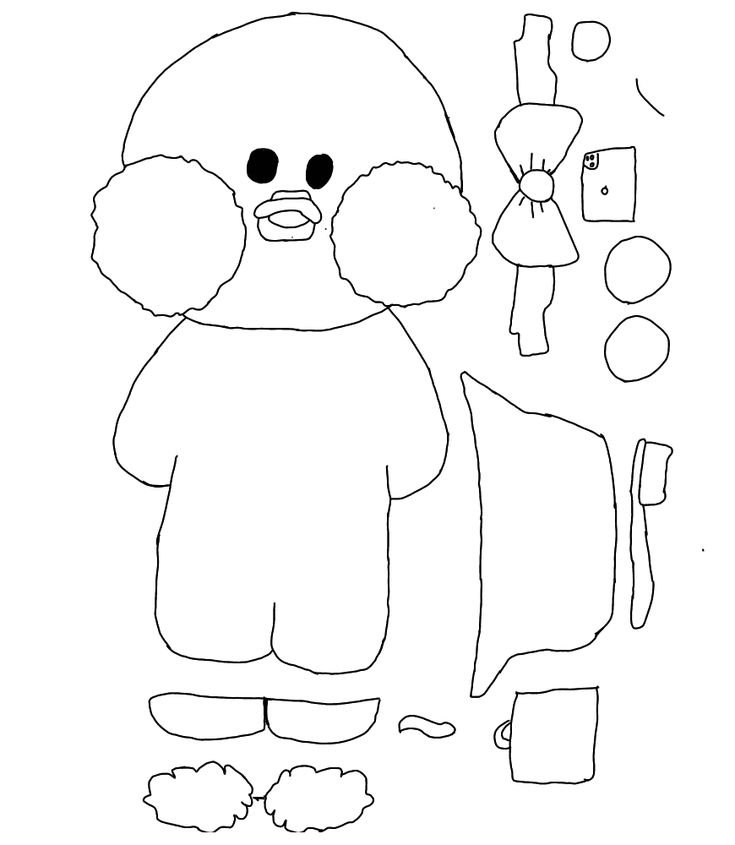 desenhos do paper duck para colorir 9