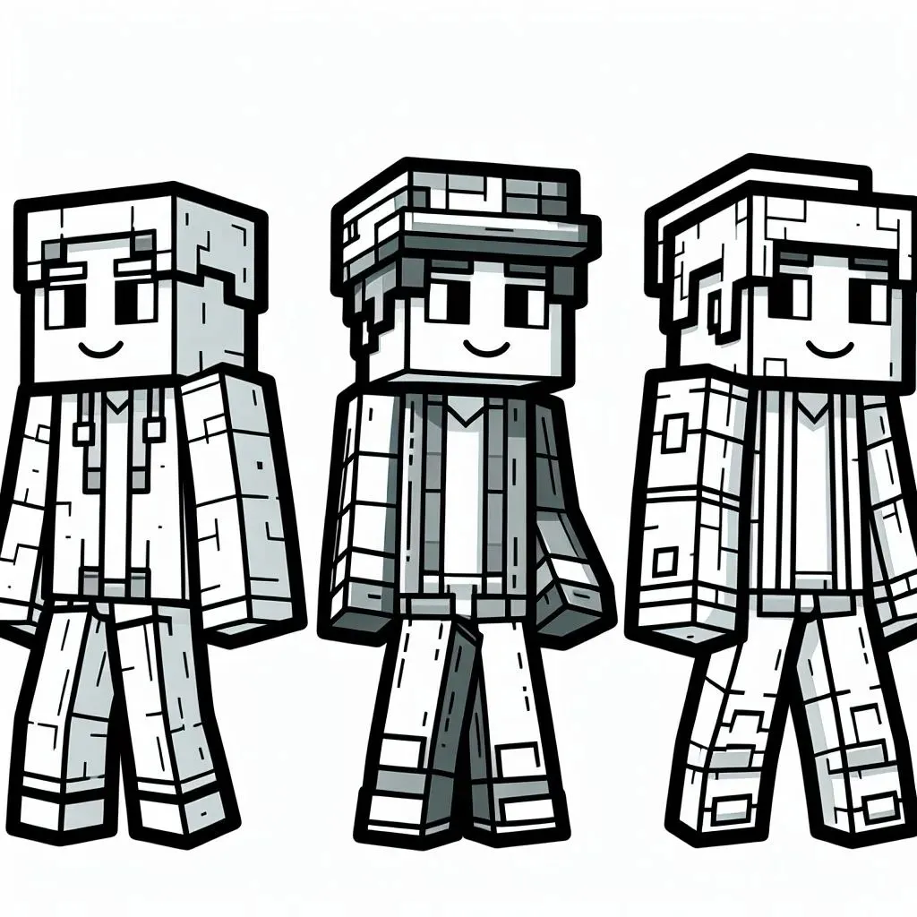 desenhos para colorir minecraft 4 jpg