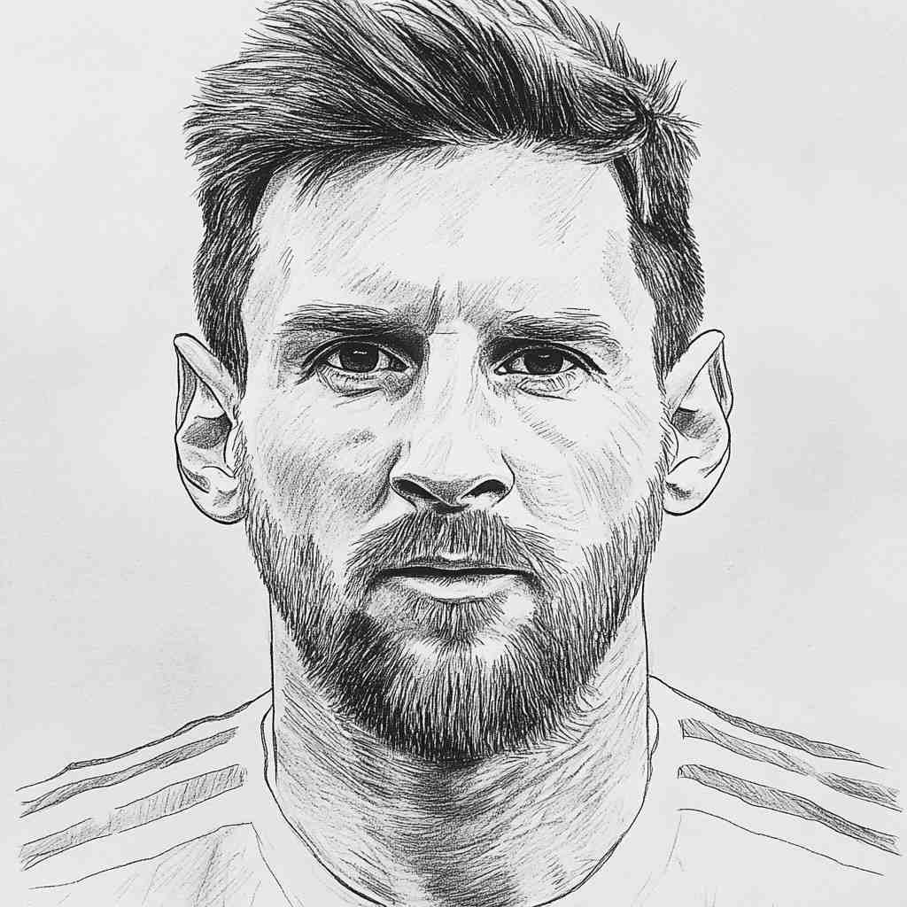 desenhos simples para colorir do lionel messi451 0