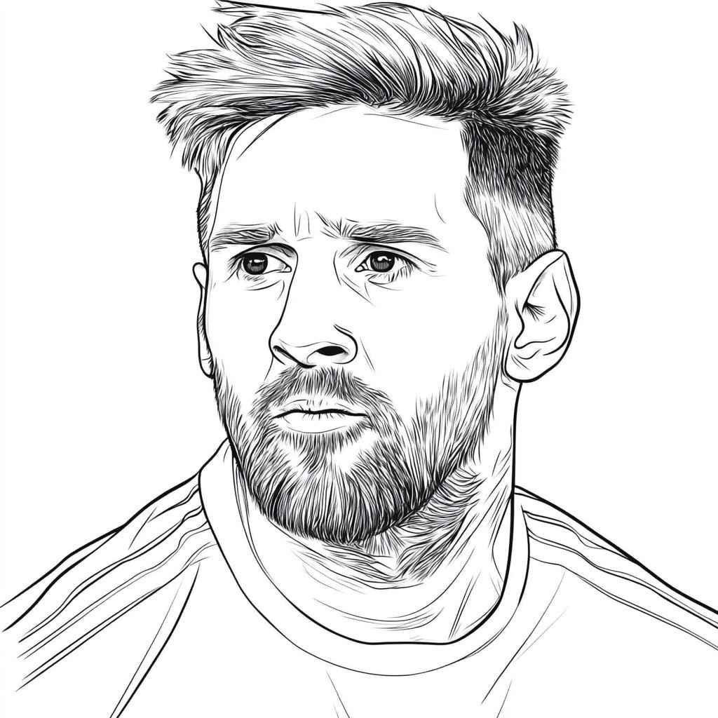 desenhos simples para colorir do lionel messi451 2