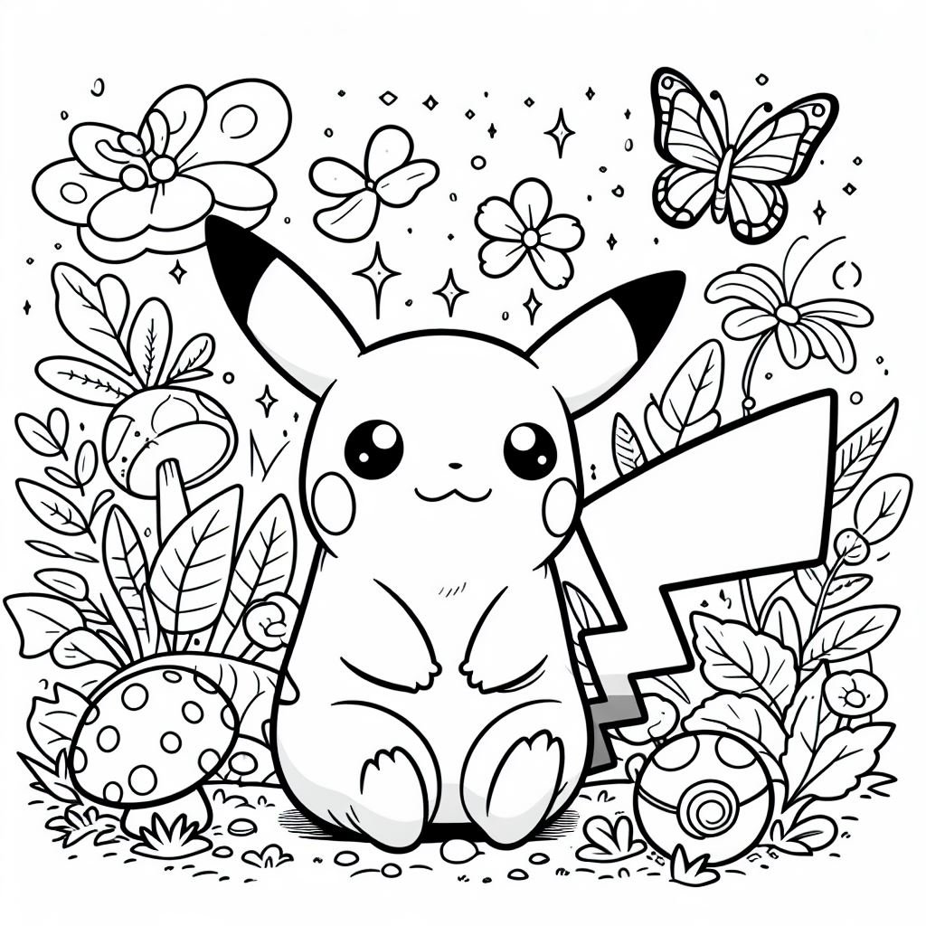 coloring pikachu 3 1