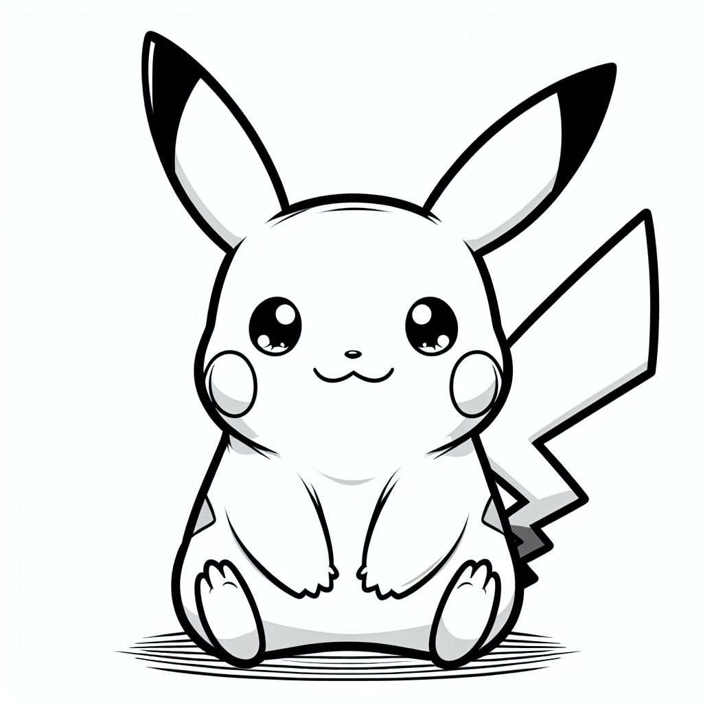 coloring pikachu 5 1