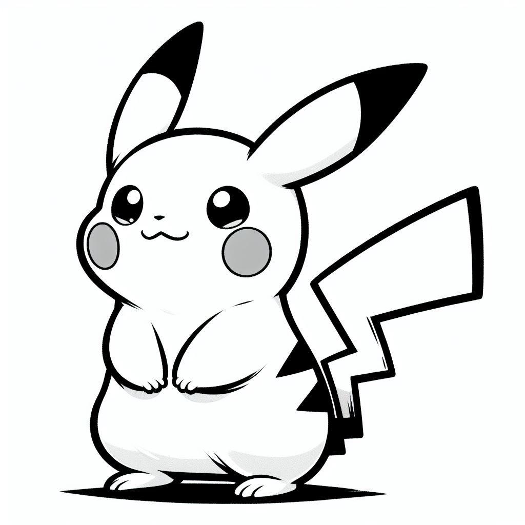 coloring pikachu 6 1