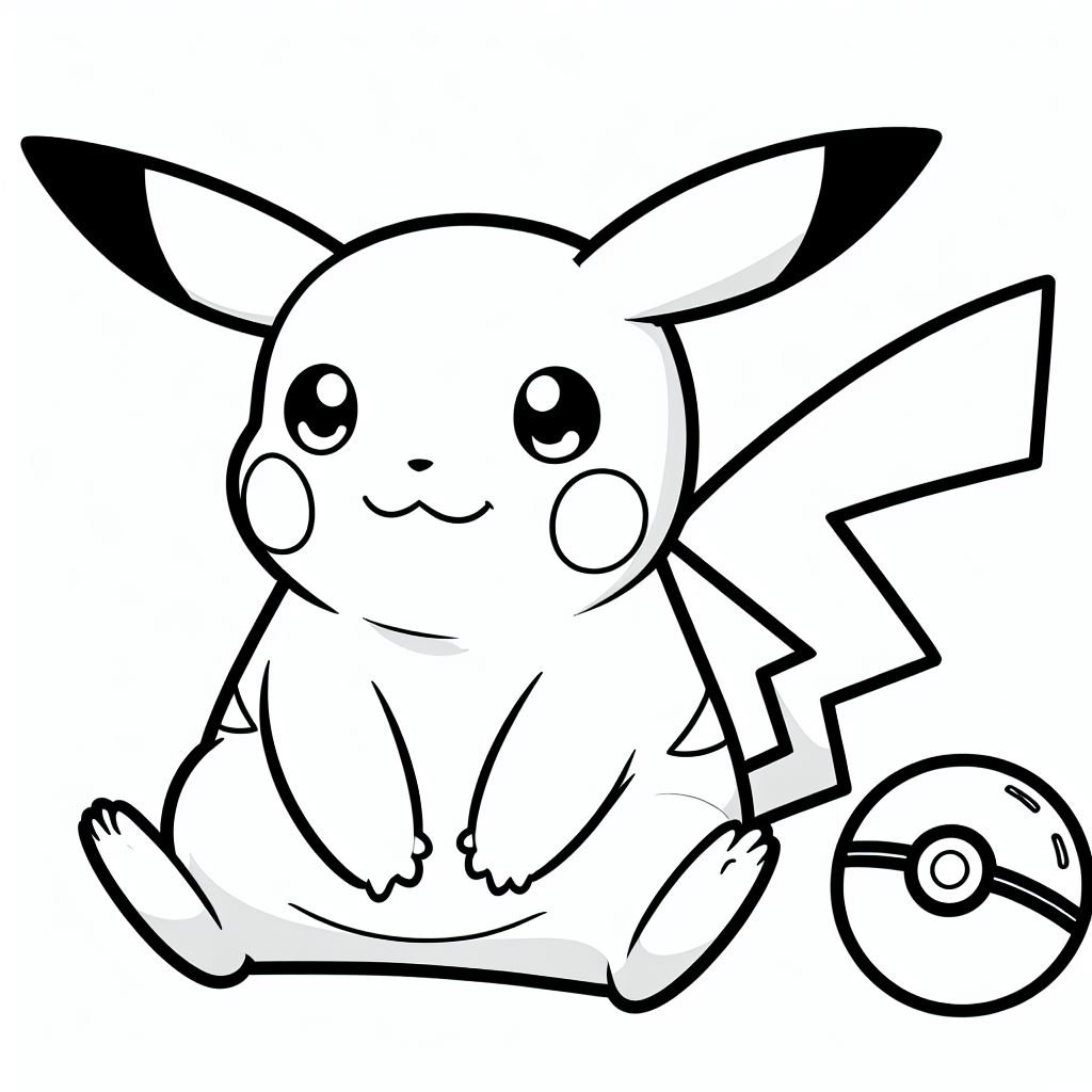 coloring pikachu 8 1