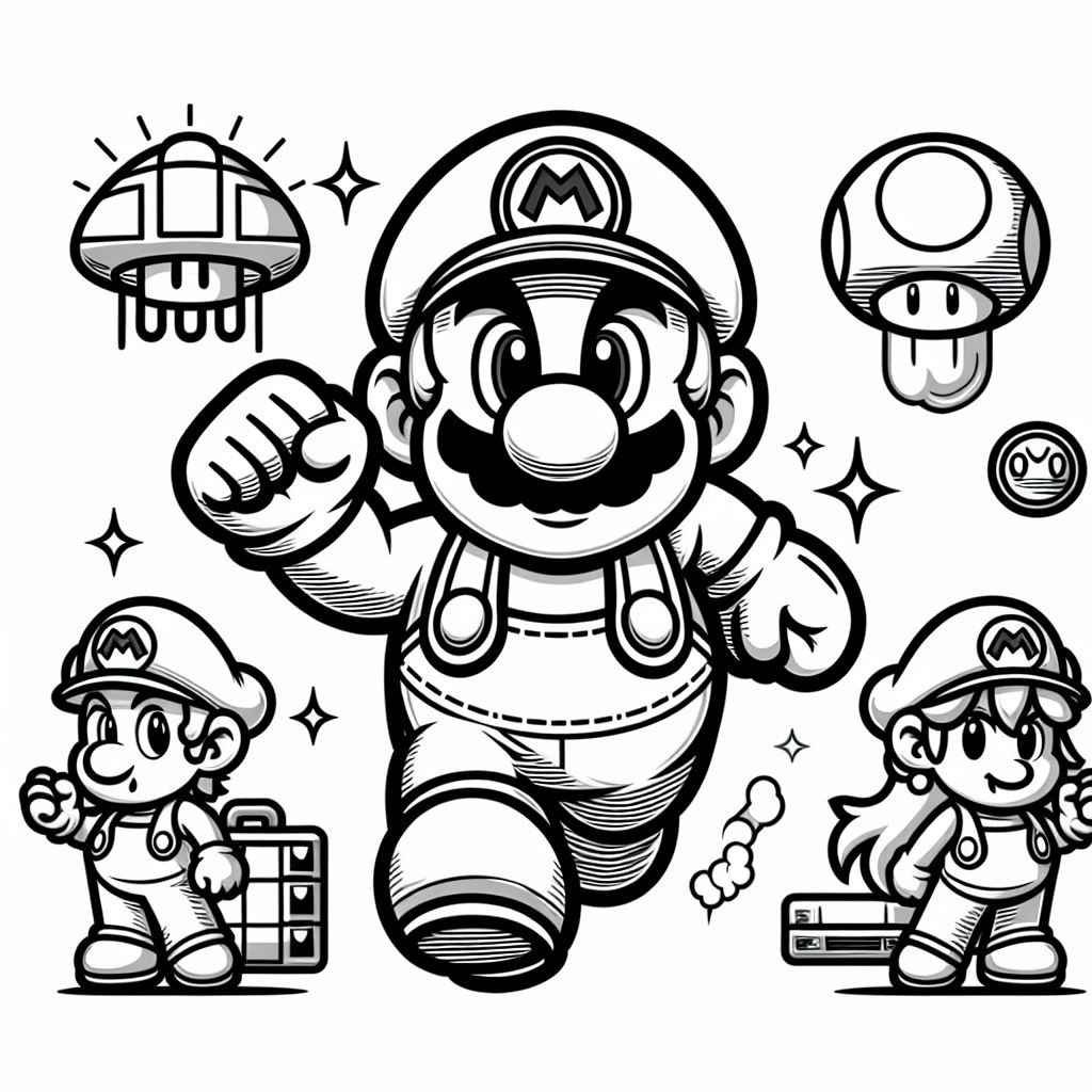 coloring super mario bros 11 1