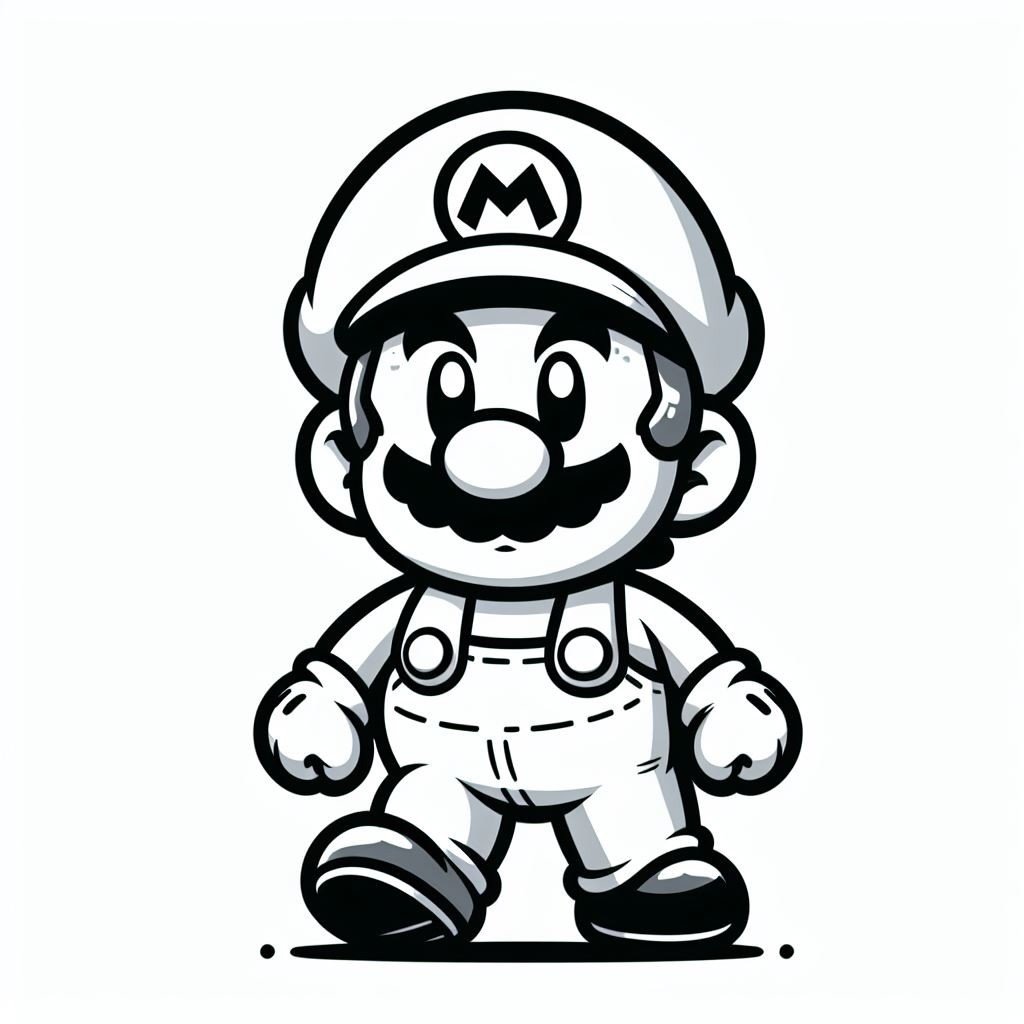 coloring super mario bros 2 1