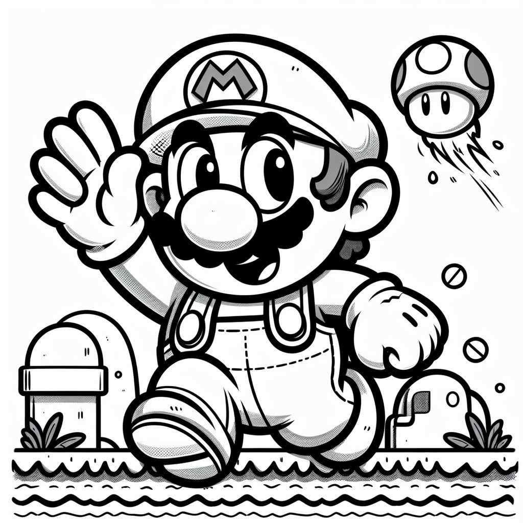 coloring super mario bros 3 1