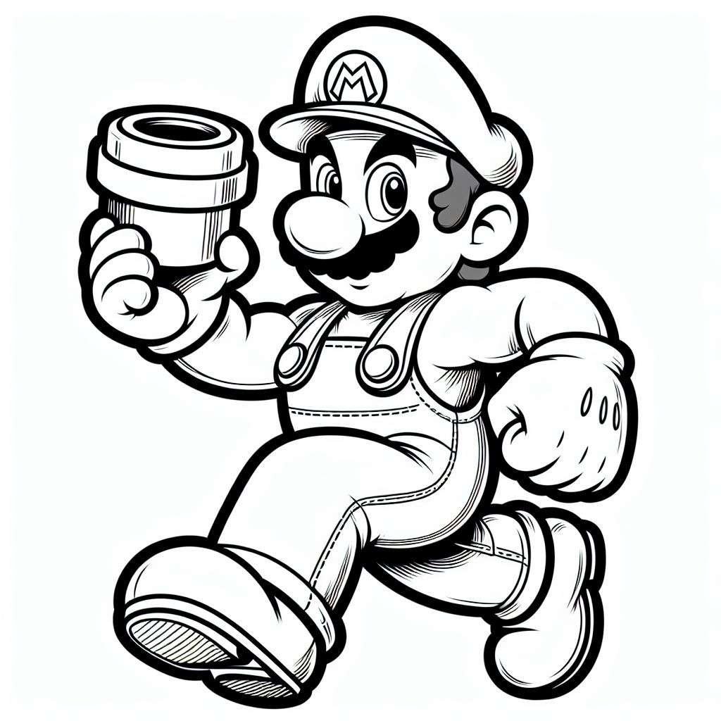coloring super mario bros 6 1