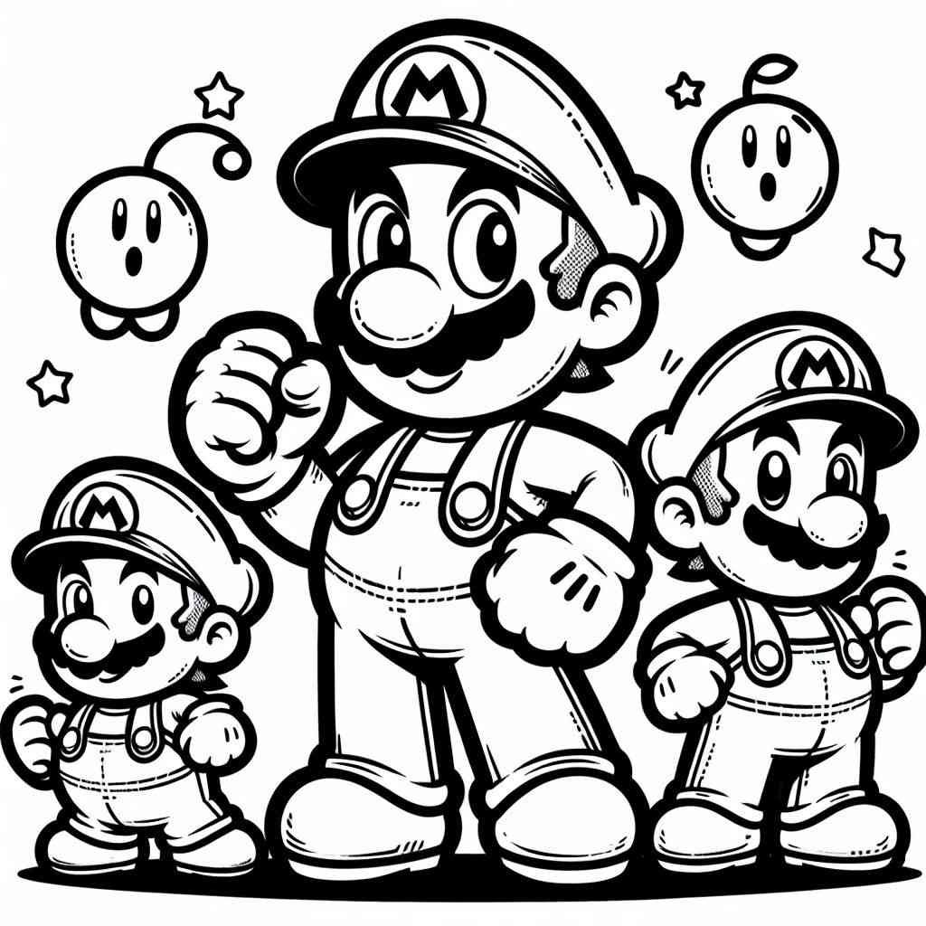 coloring super mario bros 9 1
