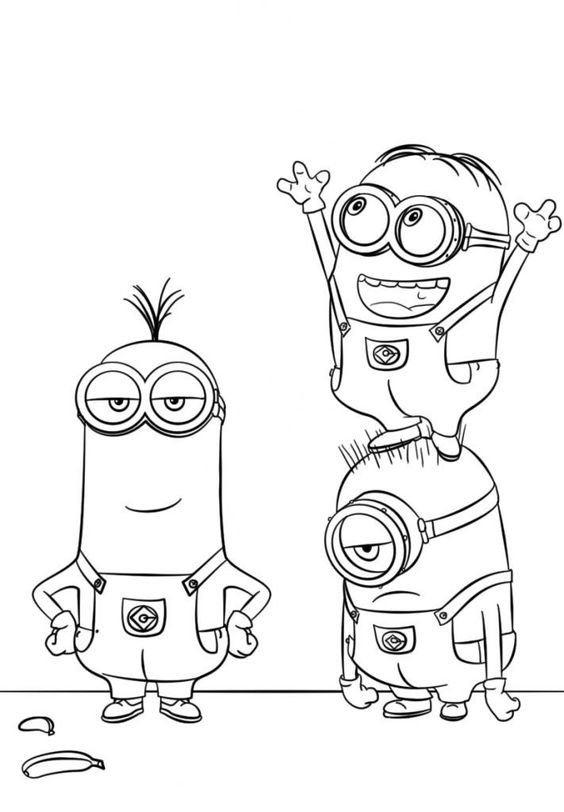 desenho do gru meu malvado favorito e minions para imprimir e colorir 12