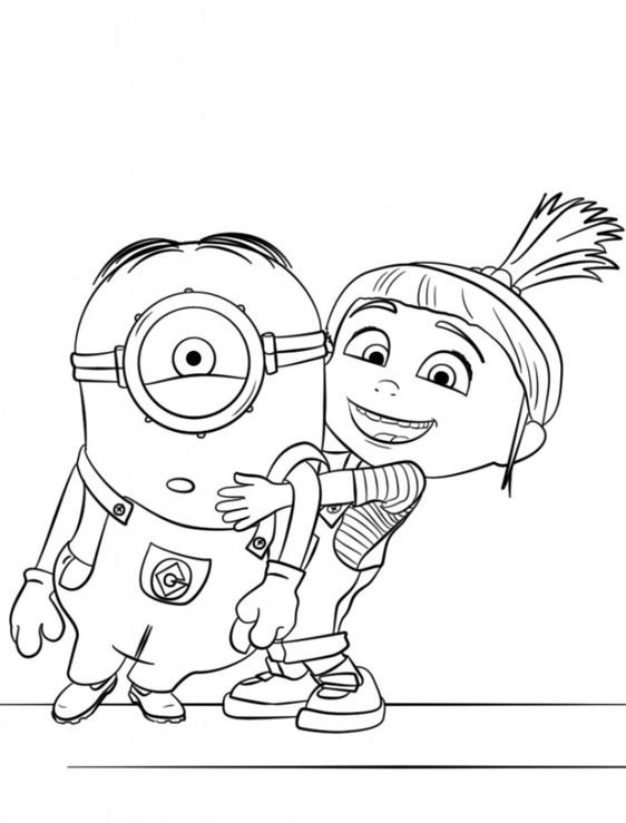 desenho do gru meu malvado favorito e minions para imprimir e colorir 13