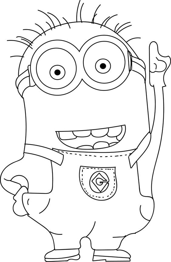 desenho do gru meu malvado favorito e minions para imprimir e colorir 16