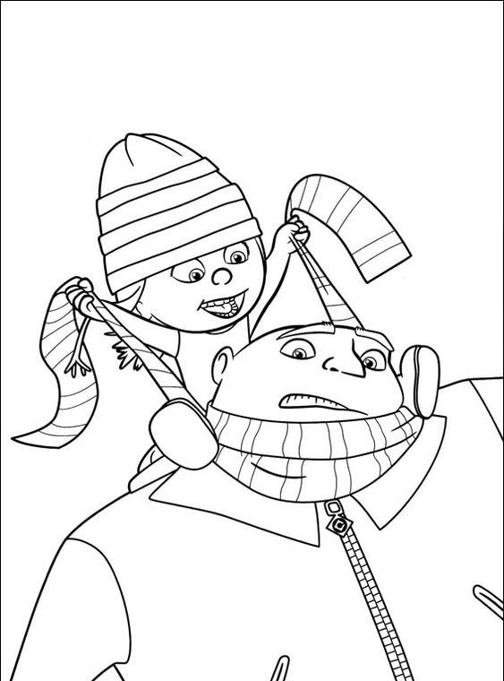 desenho do gru meu malvado favorito e minions para imprimir e colorir 21