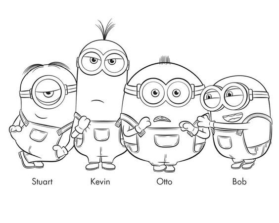 desenho do gru meu malvado favorito e minions para imprimir e colorir 24