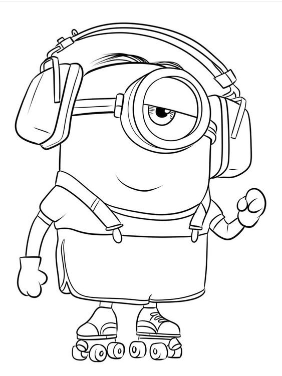 desenho do gru meu malvado favorito e minions para imprimir e colorir 26