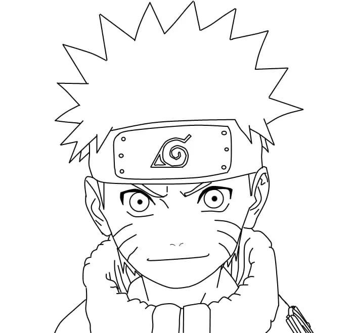 desenho do naruto para colorir e imprimir 1
