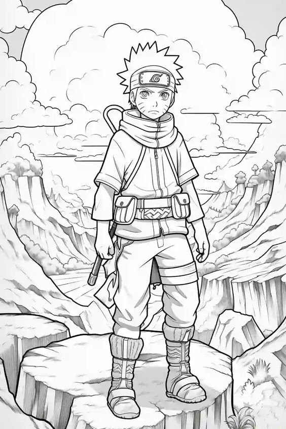 desenho do naruto para colorir e imprimir 11