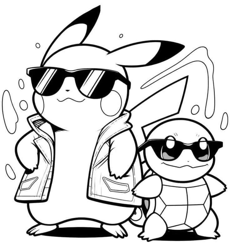 desenho do pikachu para imprimir e colorir 11