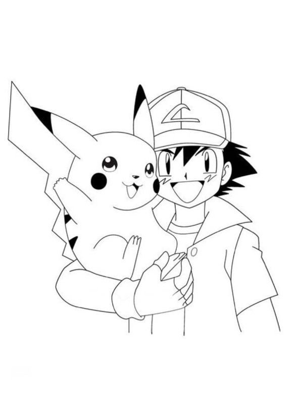desenho do pikachu para imprimir e colorir 7
