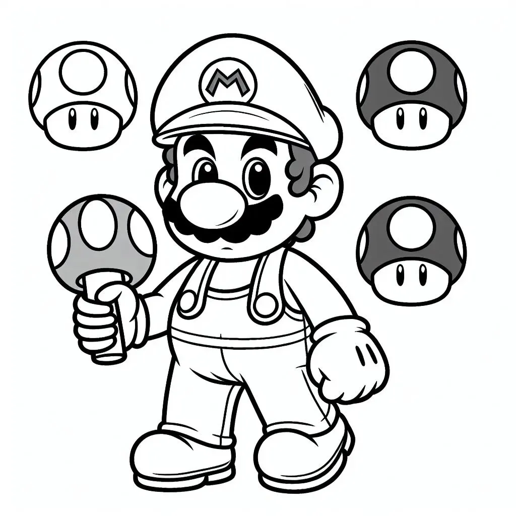 desenho do super mario bros para colorir 2 jpg