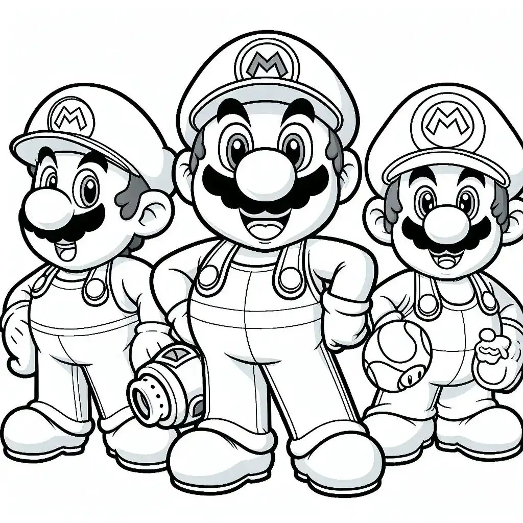 desenho do super mario bros para colorir 4 jpg
