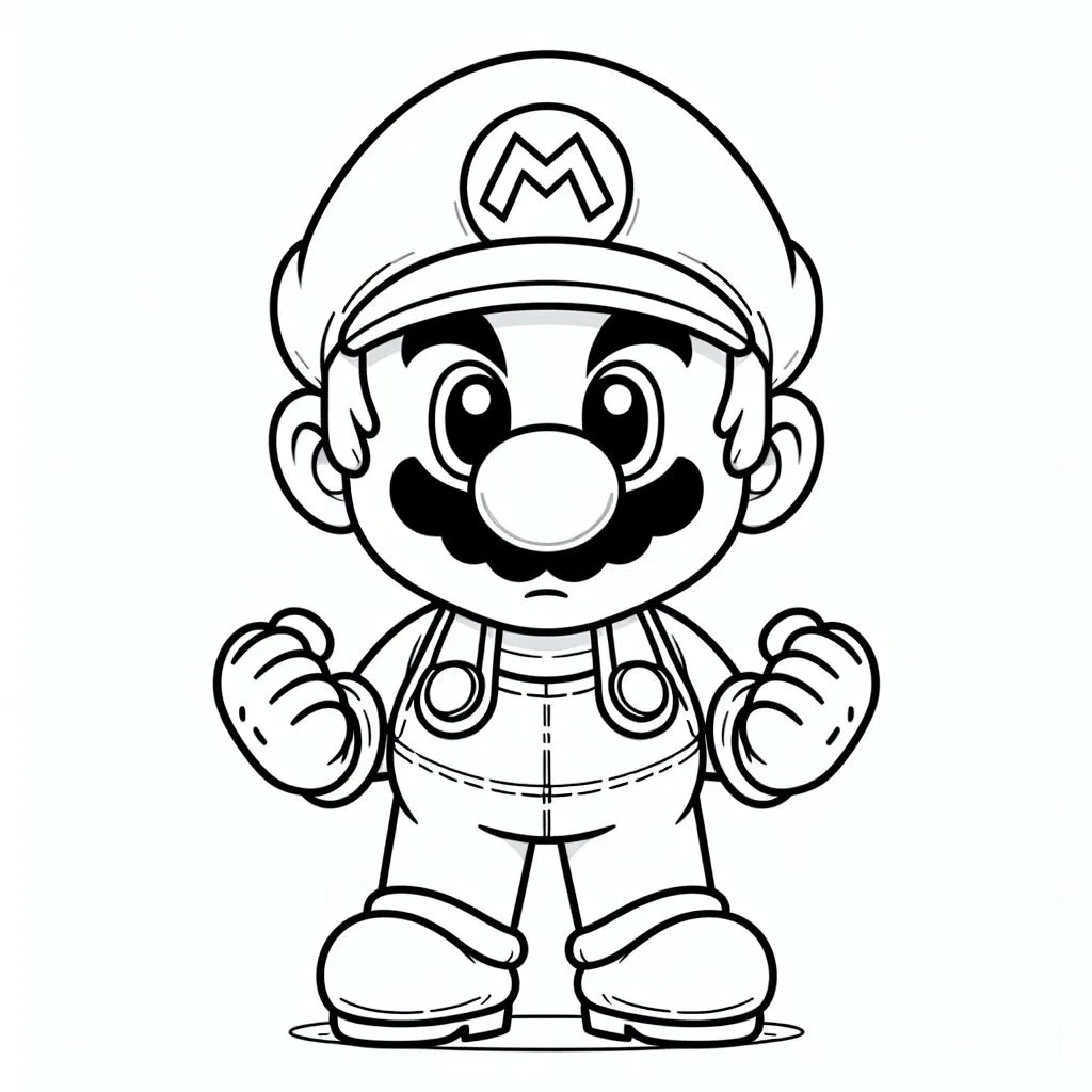 desenho do super mario bros para colorir 6 jpg