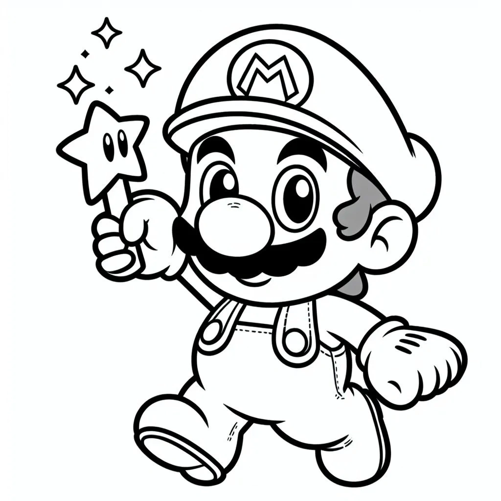 desenho do super mario bros para colorir 8 jpg