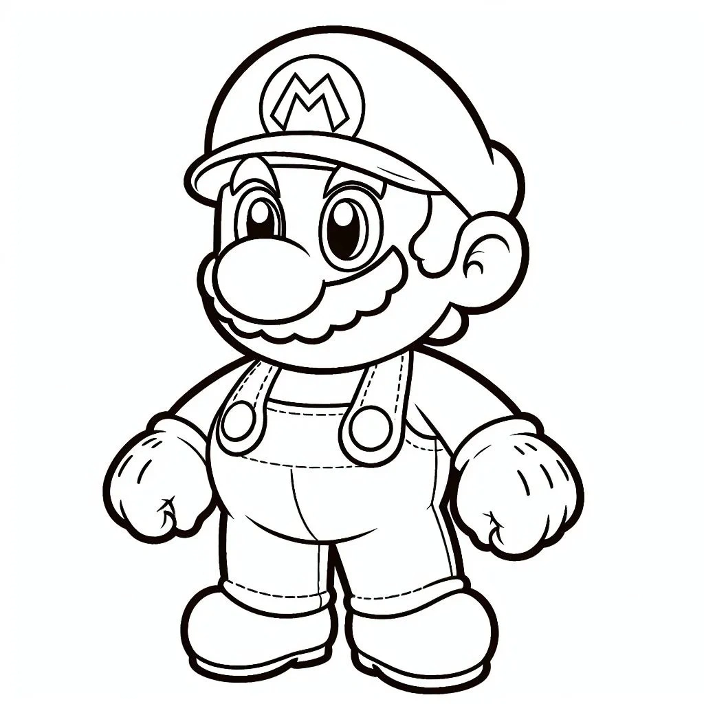 desenho do super mario bros para colorir 9 jpg