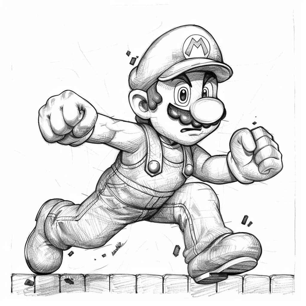 desenho do super mario bros para colorir294 0