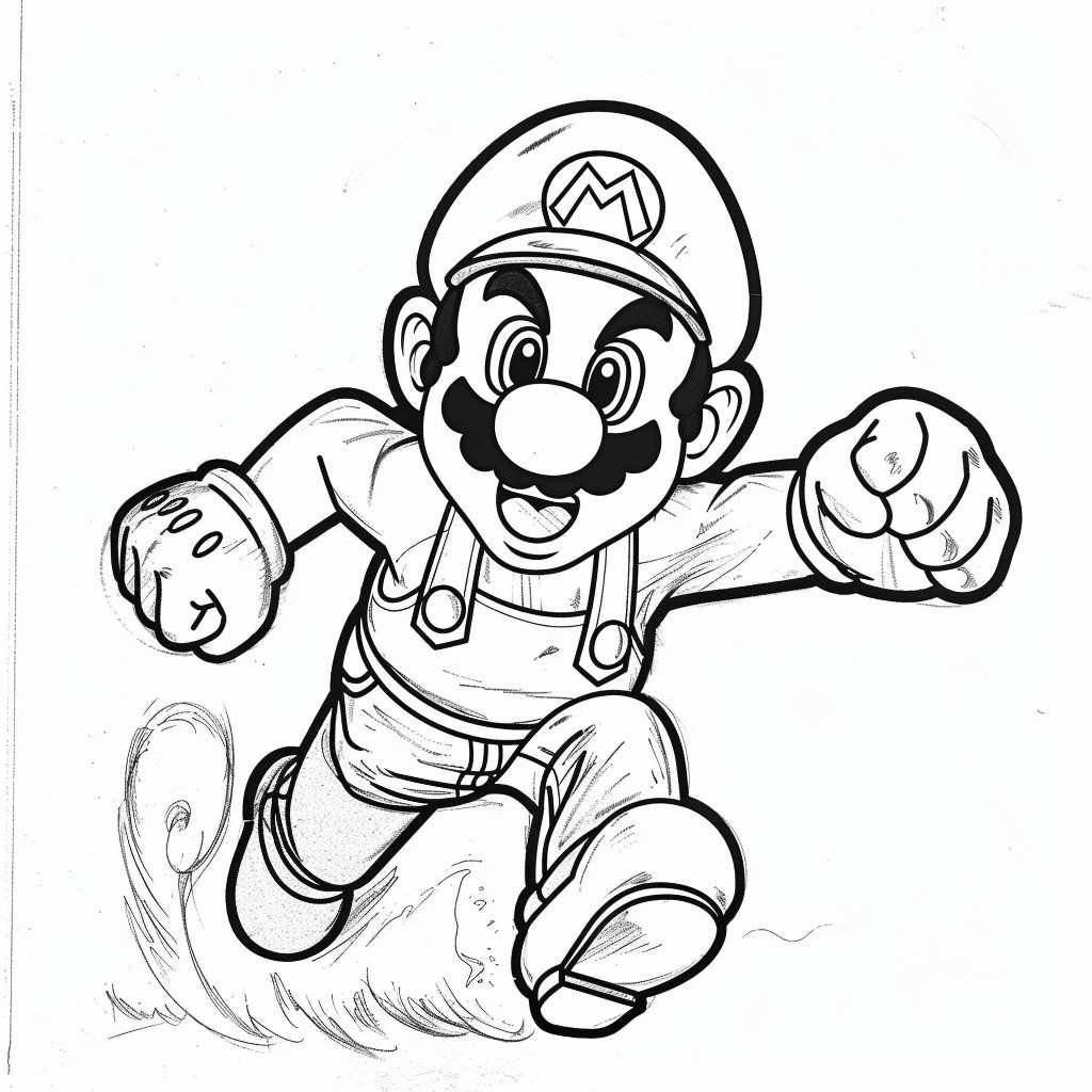 desenho para colorir do super mario bros no background626 0