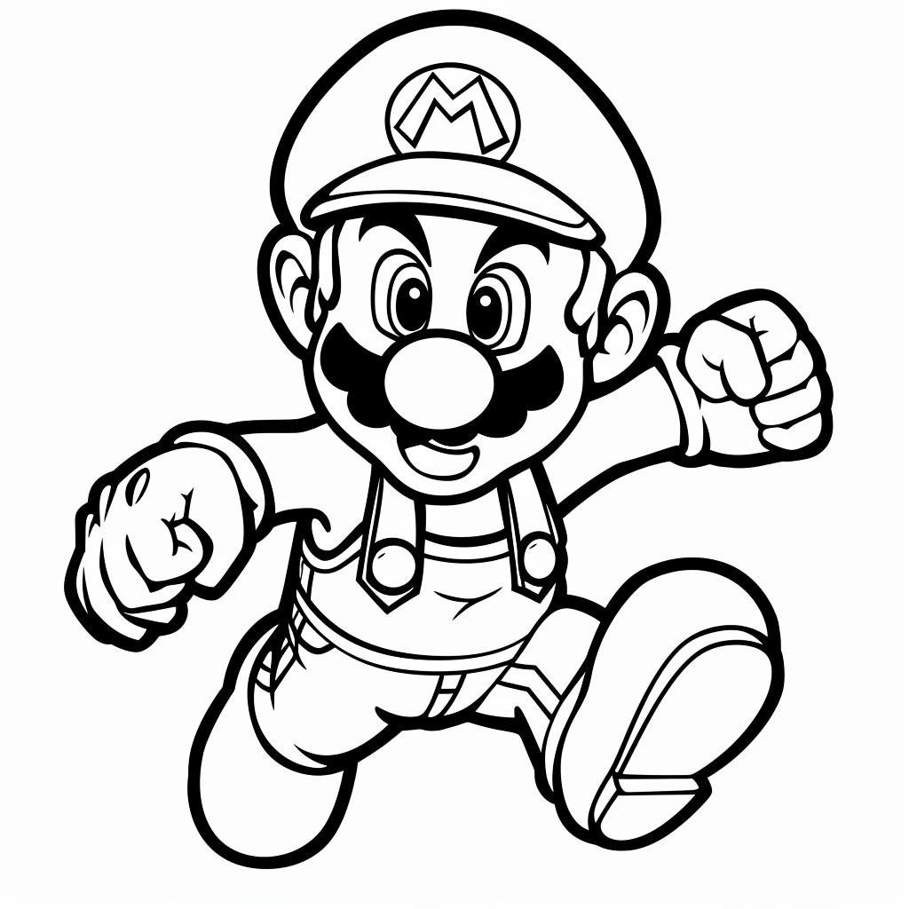 desenho para imprimir e colorir de super mario bros no background307 1