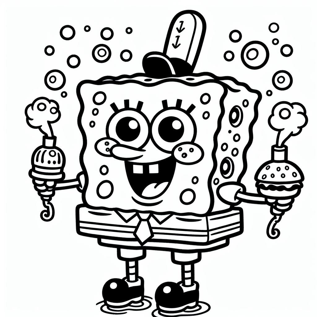 coloring bob esponja 2 1