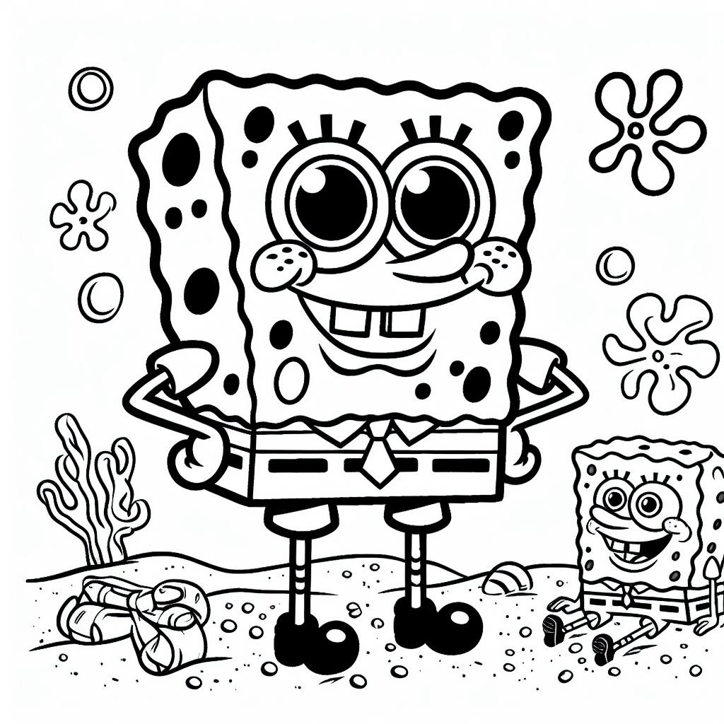 coloring bob esponja 3 1