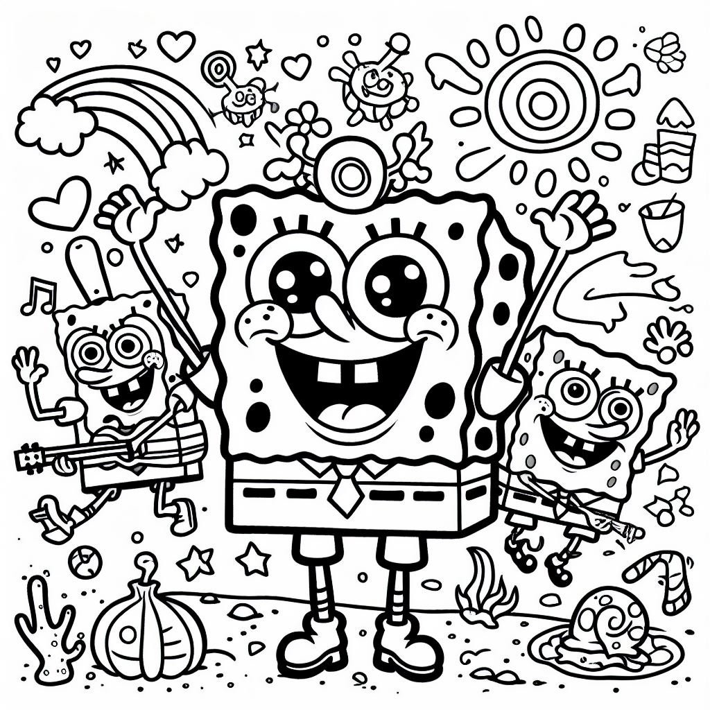 coloring bob esponja 4 1
