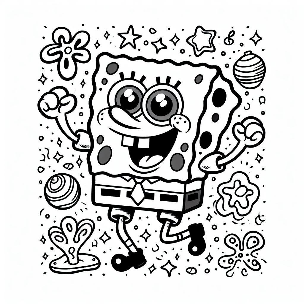 coloring bob esponja 8 1