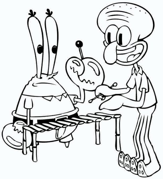 desenho do bob esponja para colorir e imprimir 1