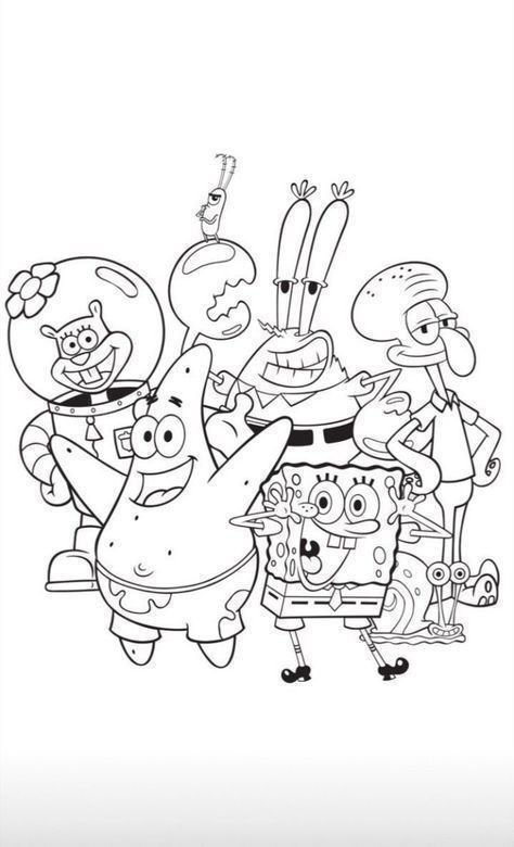 desenho do bob esponja para colorir e imprimir 12