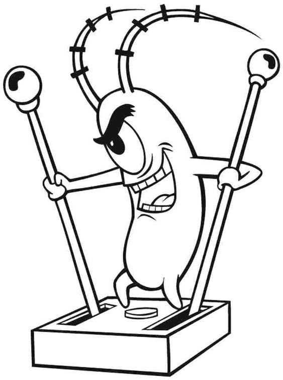 desenho do bob esponja para colorir e imprimir 3