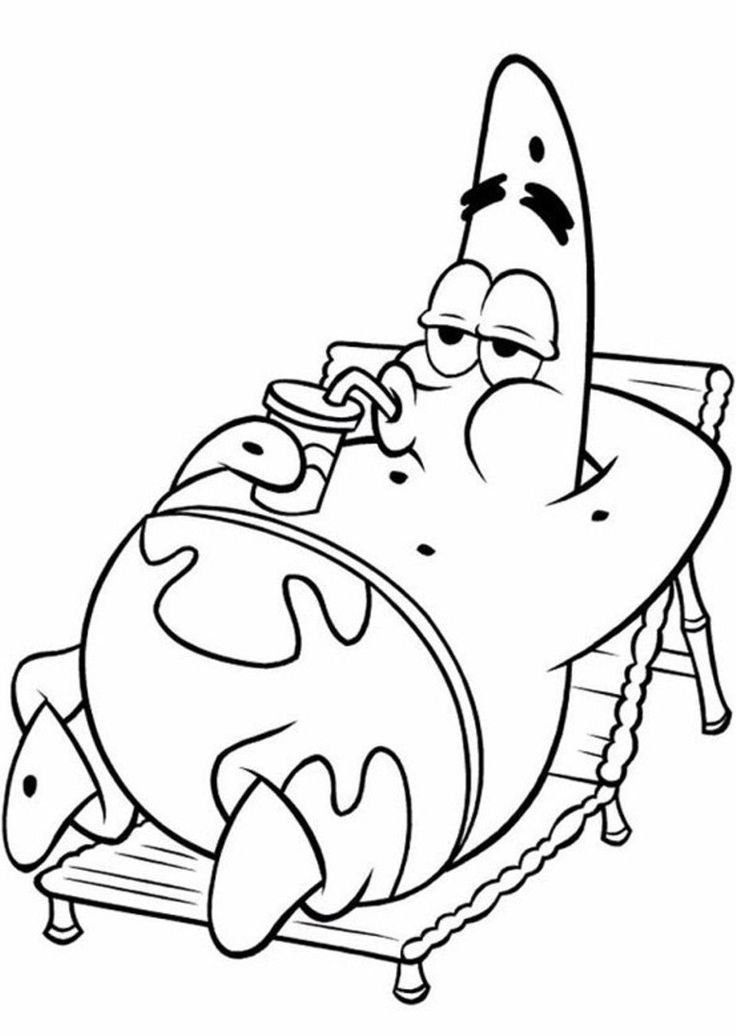 desenho do bob esponja para colorir e imprimir 4