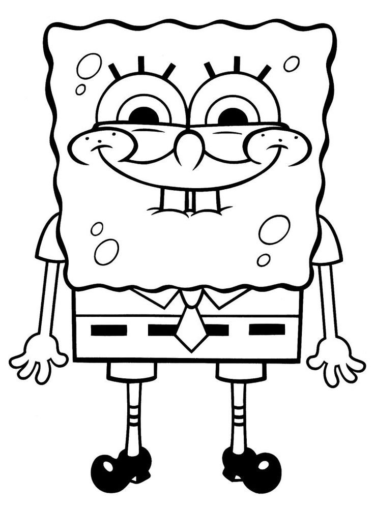 desenho do bob esponja para colorir e imprimir 9