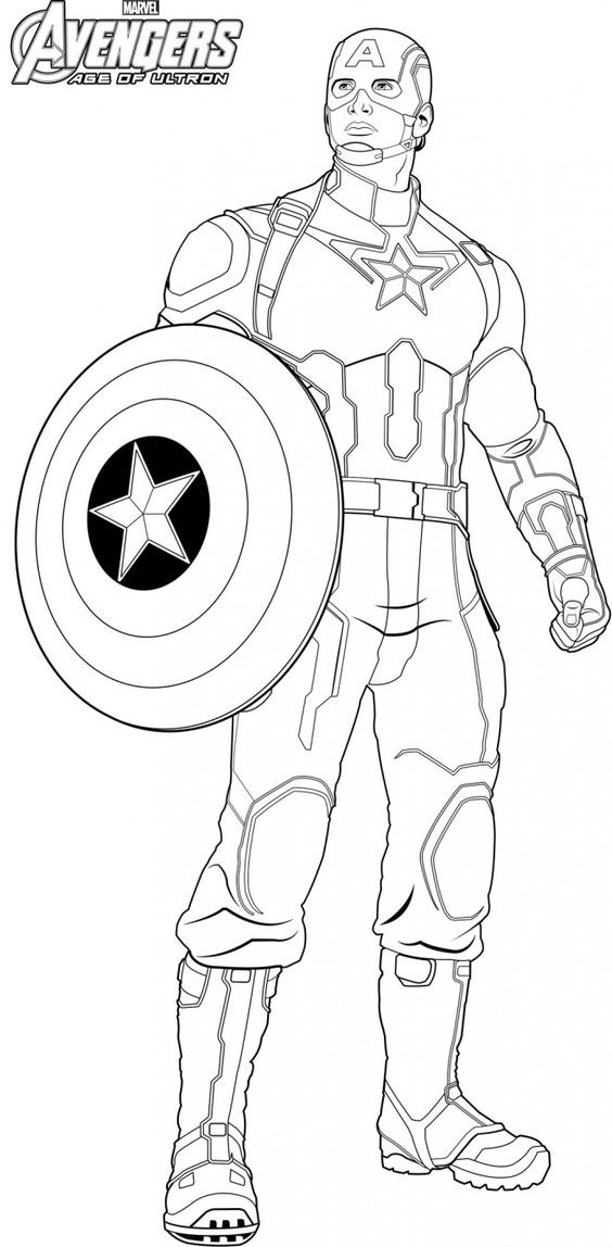 desenho do capitao america para colorir e imprimir 3 1
