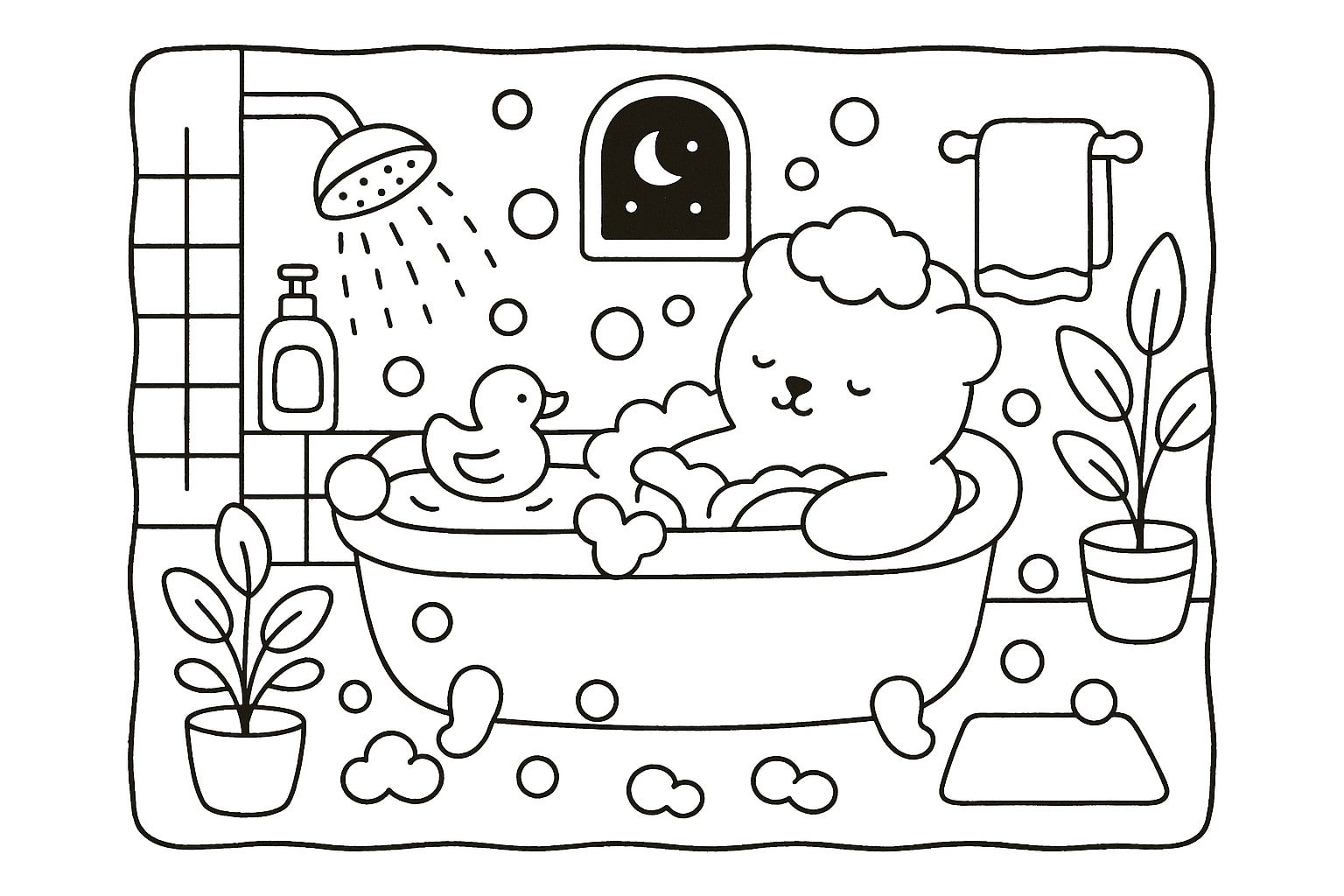 bobbie goods banheira para colorir
