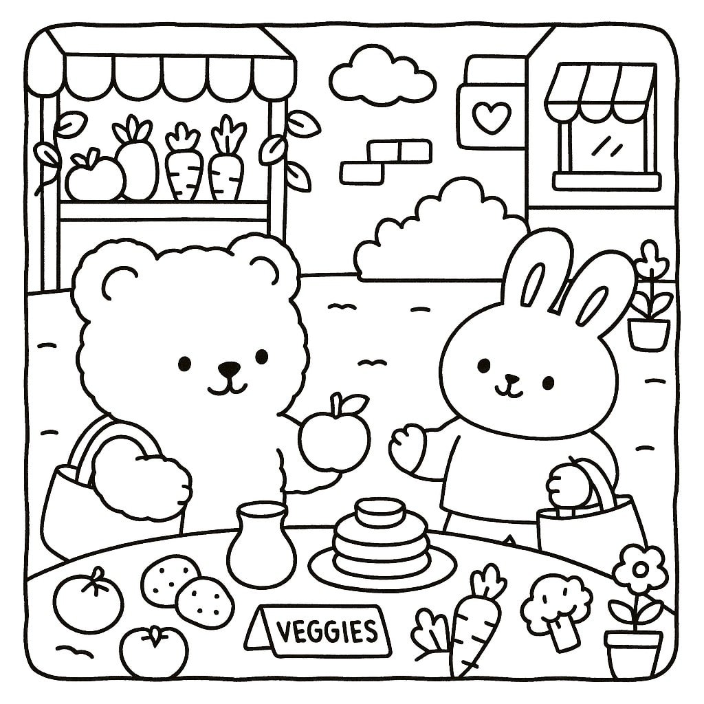 desenho inspirado em bobbie goods para colorir